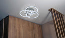 Plafoniera da Interno a led in Metallo Nickel Opaco