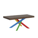 Tavolo Allungabile 130-390x90x77 cm Volantis Premium Noce Telaio 4B 