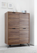 Mobile Alto da Salotto 4 Porte 148x106x50cm TFT  Palma Noce