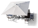 Ombrellone da Giardino 4x4 m Palo Ø67 mm Siviglia Grigio Chiaro