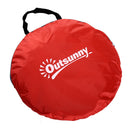 Tenda da Spiaggia Campeggio Impermeabile Apertura Pop-Up 150x200x115 cm Rosso 