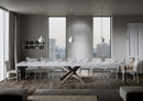 Tavolo Allungabile 130-390x90x77 cm Volantis Premium Bianco Frassino Telaio 4C 