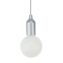 Lampada a Sospensione 1 Luce Crumer Suprema Bianca e Grigia