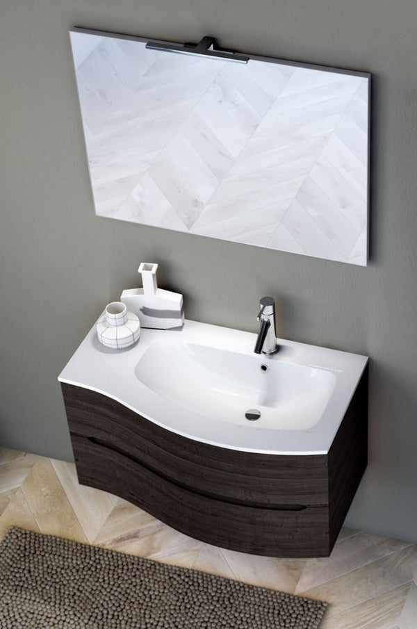 sconto Badezimmer-Hängeschrank 91,5 cm TFT Swing Dark Oak 2D