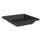 Sottovaso Quadrato per Vaso Tera Nazca Ash 32x32 cm in Plastica Riciclata Antracite