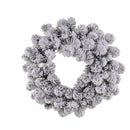 Corona Abetone innevata 80 Tips Ø50 cm 