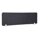 Pannello Fonoassorbente da Banco 140x45 cm Coppia di Piedini con Base D'Appoggio Finitura Antracite    