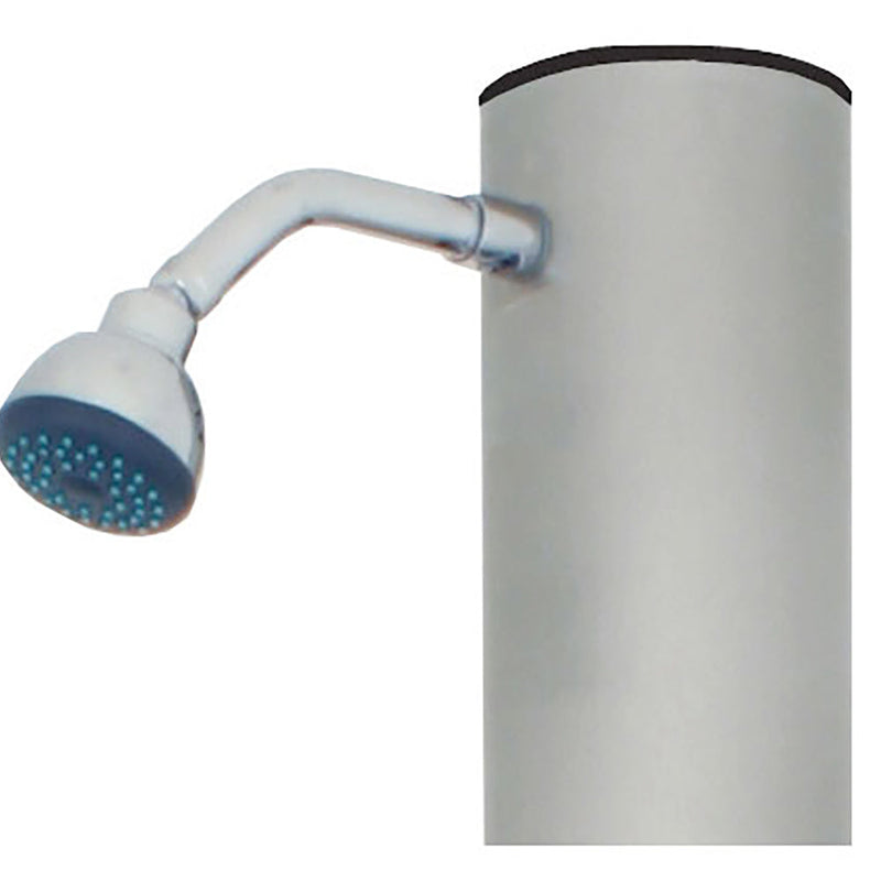 Doccia Solare da Giardino 28L Miscelatore e Lavapiedi ATI Docce D Inox Anodizzato