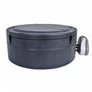 Vasca Idromassaggio Piscina Spa Semirigida Oasi 4 Adulti 2 Bambini 1000 L 184x184x73 cm in PVC Grigio 