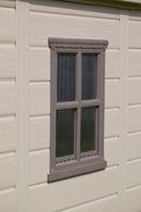 Casetta da Giardino con Mensole 256,5x331,5x243 cm Keter Factor 8x11 in Polipropilene Rinforzato Beige      