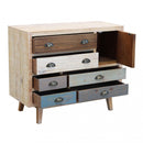 Mobile Damon 90x40x75 h cm in Legno Multicolor