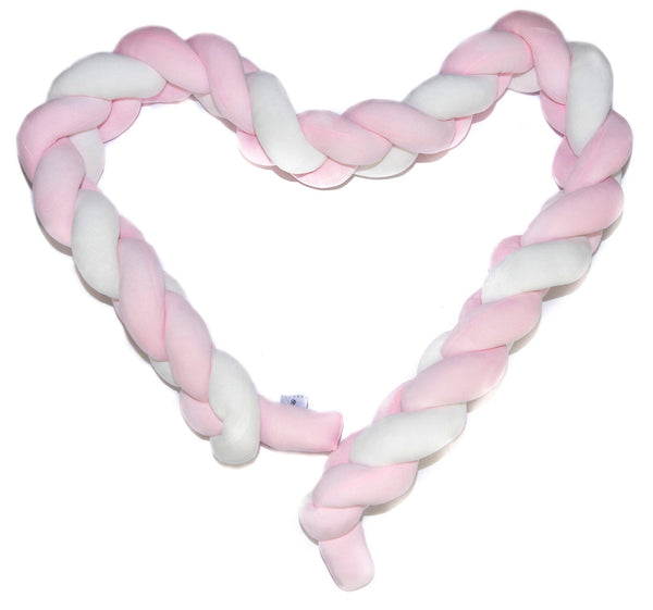 Geflochtener Stoßfänger für Krippenreduzierer 2m Dolce Nanna Rosa prezzo