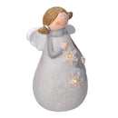 Angelo in Resina con Led bianco cm 24x20,5xh38