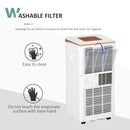 Deumidificatore d'Aria 19,2 Litri 1122W 2 Velocità Bianco