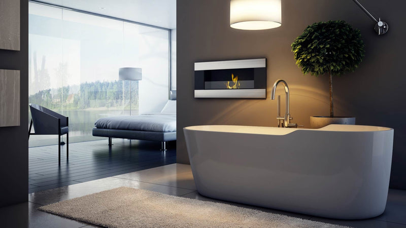 Camino a Bioetanolo da Parete 90x40 cm Flig Huston 2 Ory