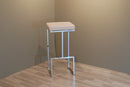 Set di 2 Sgabelli in Similpelle Morbida 77x36,5x36,5 cm TFT Stool Tortora