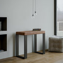 Consolle Allungabile 90-290x40x77 cm in Nobilitato Marrone