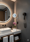 Asciugacapelli Professionale Compatto Vama PRO HAIR Motore Digitale Brushless 1500W con Base Murale Nero