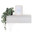Mensola da Parete 1 Cassetto 45x13,4x20 cm in Fibra di Legno Lego Rovere Sbiancato