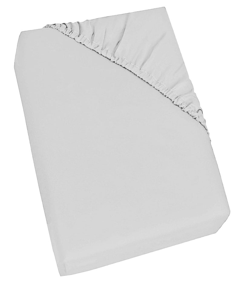 Lenzuolo Sotto con Angoli ed Elastico Tinta Unita Bianco
