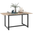 Tavolo da Pranzo Allungabile per 4-6 Persone Stile Industriale 120-160x80x75,5cm 