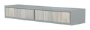 Mensola da Parete con 2 Cassetti 88,2x13,4x20 cm in Fibra di Legno Domino Sasso e Rovere Grigio