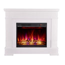 Camino Elettrico da Pavimento 88,2x104,4x27,9 cm Effetto Fiamma 1500W Ideal & Lorance color Bianco