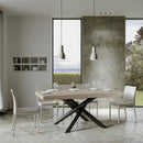 Tavolo Allungabile 180-284x90x77 cm Volantis Cashmere Telaio Antracite 