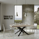 Tavolo Allungabile 200-304x90x77 cm Volantis Cashmere Telaio Antracite 