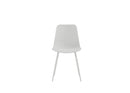 Set 4 Sedie Cover 50x58x85 cm in Polipropilene Bianco       
