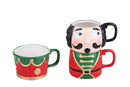 Set 3 Tazze Natalizie Schiaccianoci 15,5 cm in Ceramica