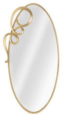 Specchio Elite 62x4x122 cm in Ferro e MDF Oro