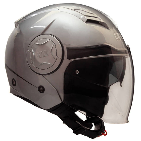 Jethelm für Scooter Long Visor CGM Illinois 129A Silber Verschiedene Größen online