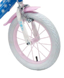 Bicicletta per Bambina 14"" 2 Freni Disney Frozen Azzurra