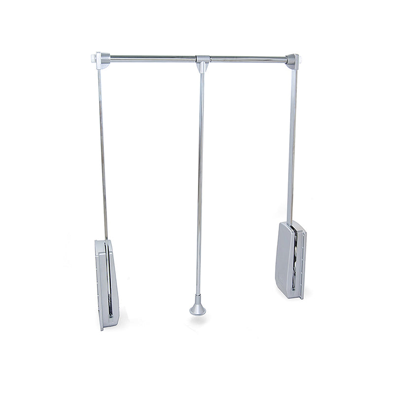Appendiabiti Saliscendi per Armadio 45-60 cm Max 12Kg in Acciaio Emuca Cromo