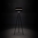 Lampada da Terra 35x35xH140 cm in Metallo Idra Rosa e Grigio