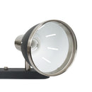 Plafoniera con 4 Faretti LED da Soffitto Orientabili in Metallo Cromato Nero Ø13x16x72 cm 