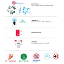 Asciugamani Elettrico 1000W Vama Dry Max UV ABS Bianco