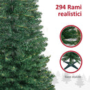 Albero di Natale Artificiale 150 cm 294 Rami Folti Verde  