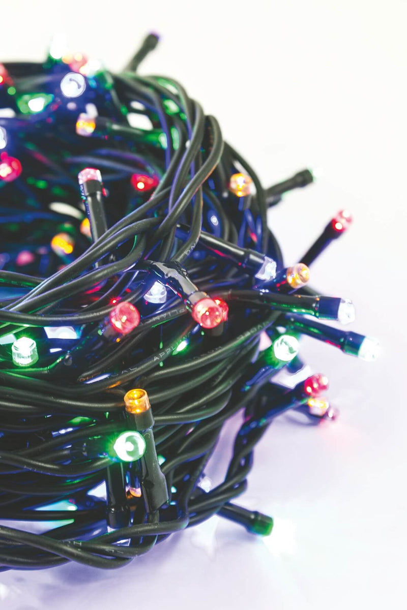 Luci di Natale 300 LED 11,96m Multicolor da Esterno-Interno Soriani