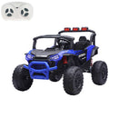 Macchina Elettrica per Bambini Buggy Safari 2 Motori da 35W con Telecomando Luci e Suoni Blu  