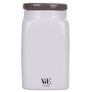 Barattolo Biscotti 9,5x9,5x18 cm in New Bone China VdE Tivoli 1996 Le Travisate Bianco