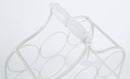 Portabottiglie 33x17xH36 cm in Metallo Bianco