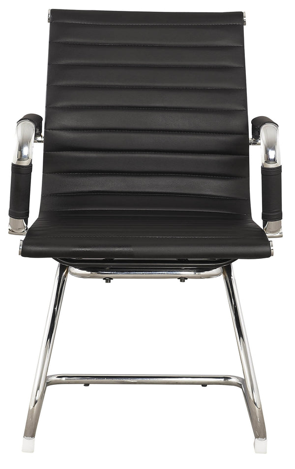 Motti Norwich Büro-Wartestuhl aus schwarzem Kunstleder acquista