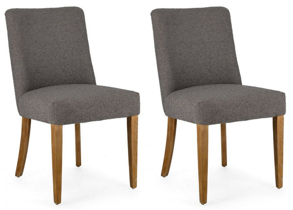 Set 2 Sedie 48x57x88h cm Beatriz Grigio Bouclè prezzo