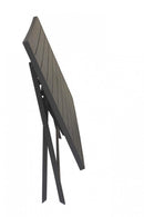 Tavolo Alabama 130x77x73 h cm in Alluminio Taupe