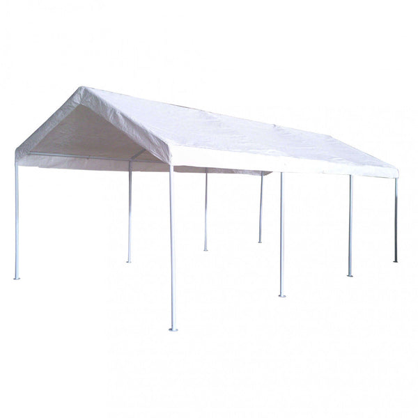 Auto-Pavillon 3 x 6 m aus weißem Stahl acquista