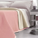 Coperta Pura Lana Dobleface 450gr Cober Double Rosa