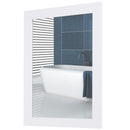 Specchio da Parete 52x72x1,9 cm con Cornice in MDF Bianca
