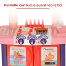 Cucina Giocattolo per Bambini 71,5x35x85,5 cm con Utensili Multicolore